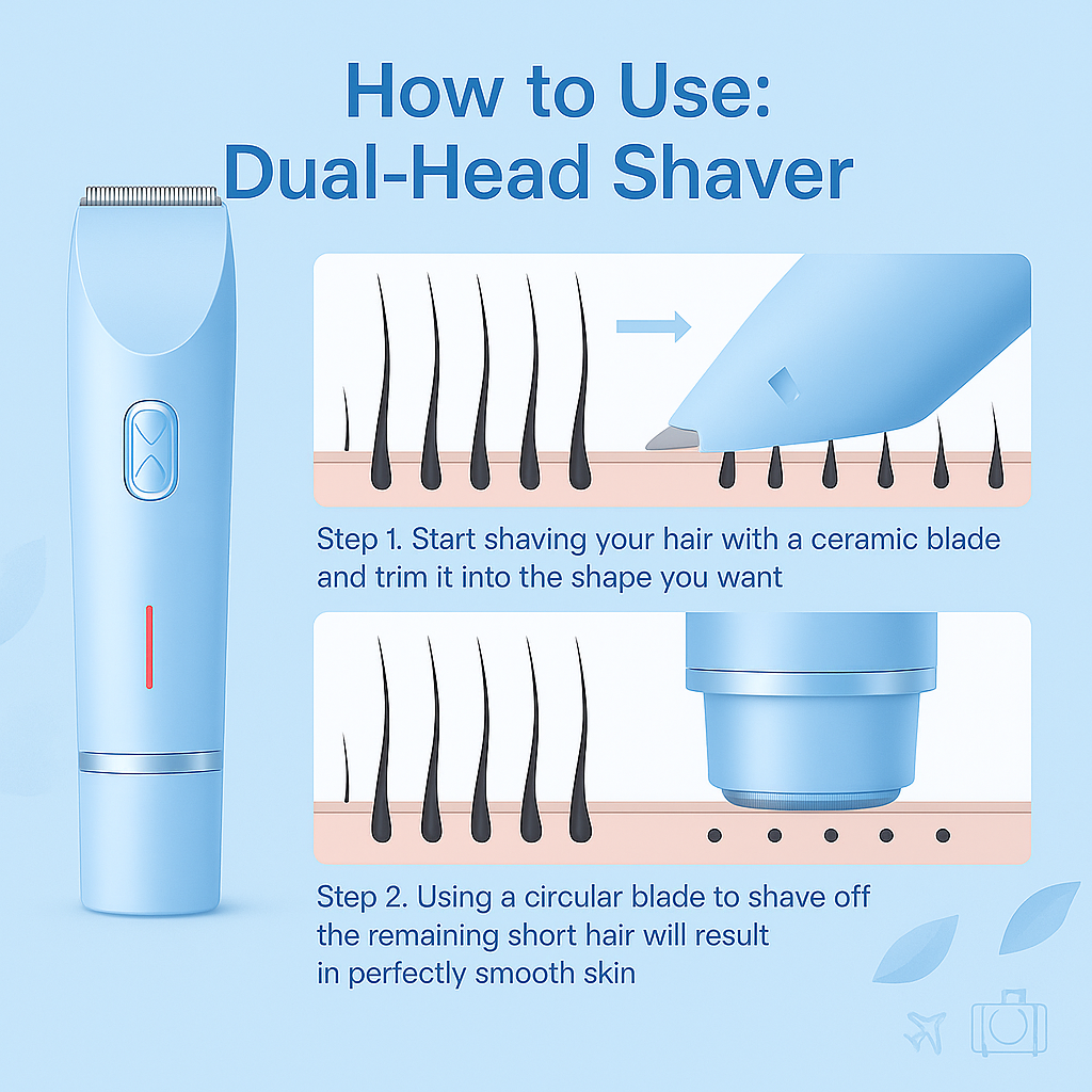 Dual Head Bikini Shaver