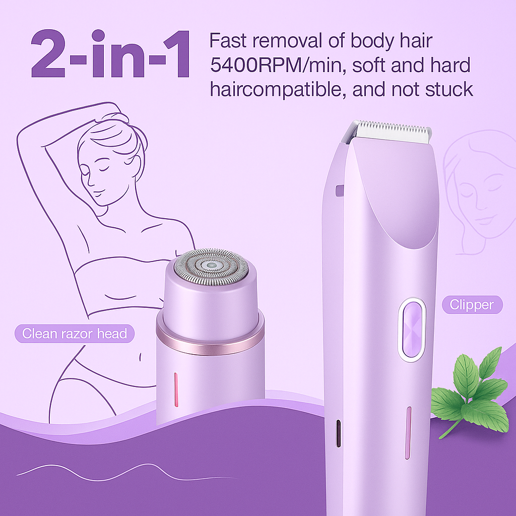 Dual Head Bikini Shaver